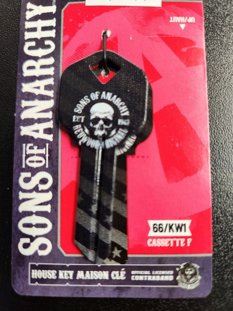 SONS OF ANARCHY KWIKSET KW1/KW10 KEYBLANK - READ DETAILS BELOW