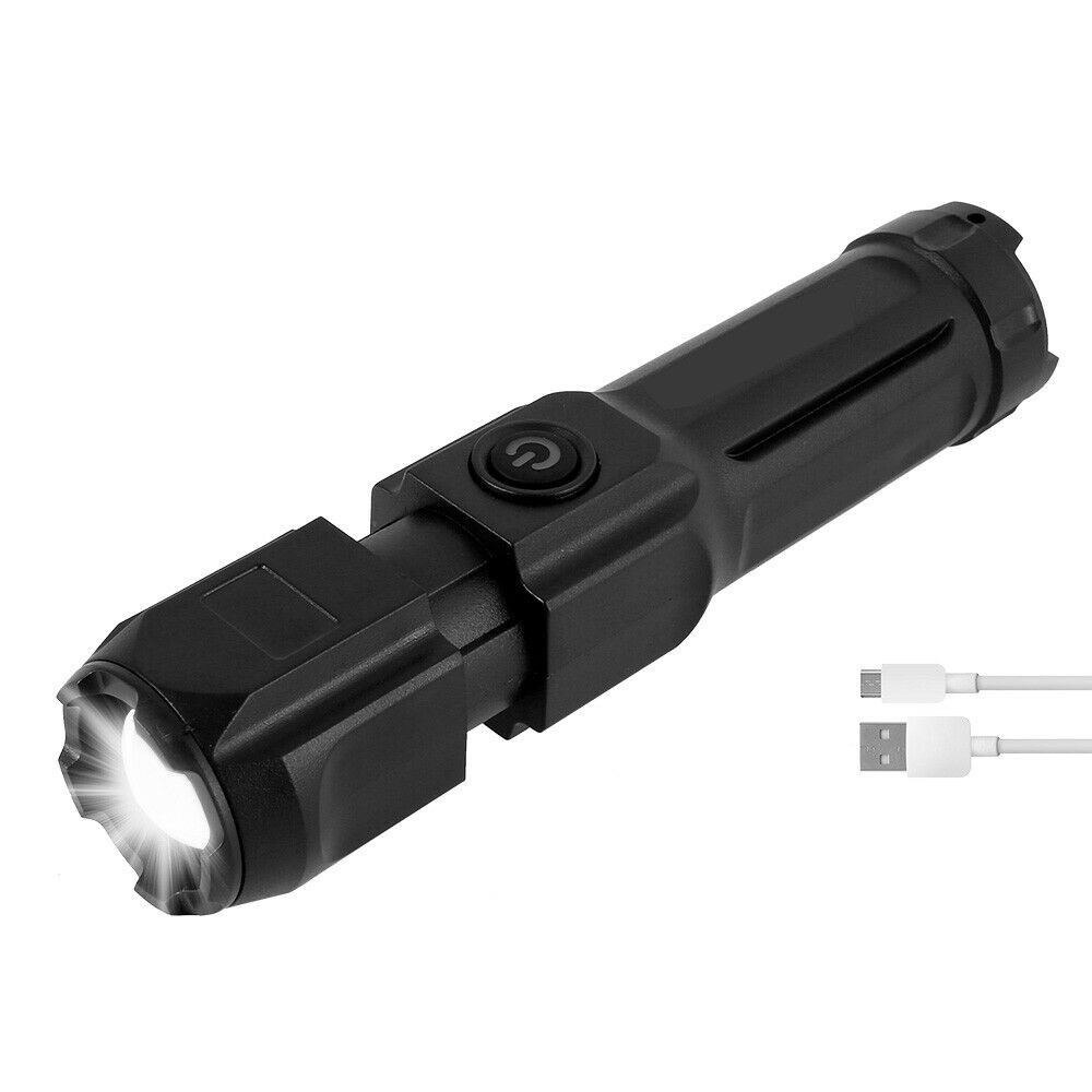 Linterna LED tactica Recargable Linternas Alta Potencia de Casa Batería Poderoso