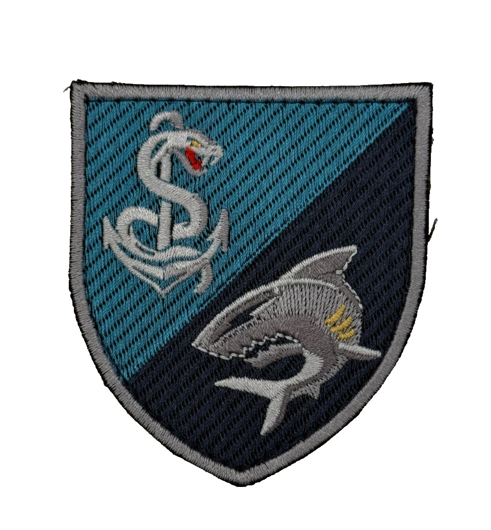 Ukraine Navy 40th Marine Brigade Medical Company Patch Shark Anchor Chevron