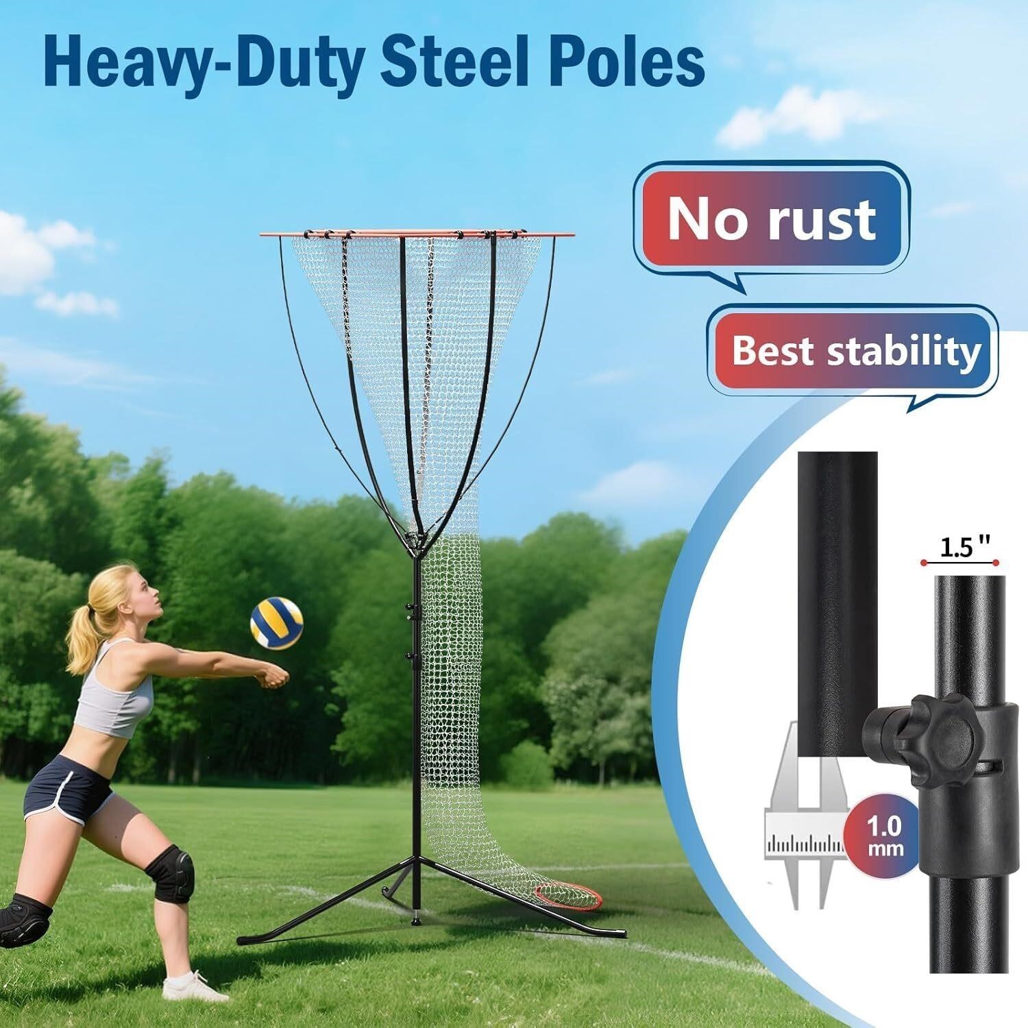 Volleyball Setter Training Net, Volleyball Setter Training Equipment with