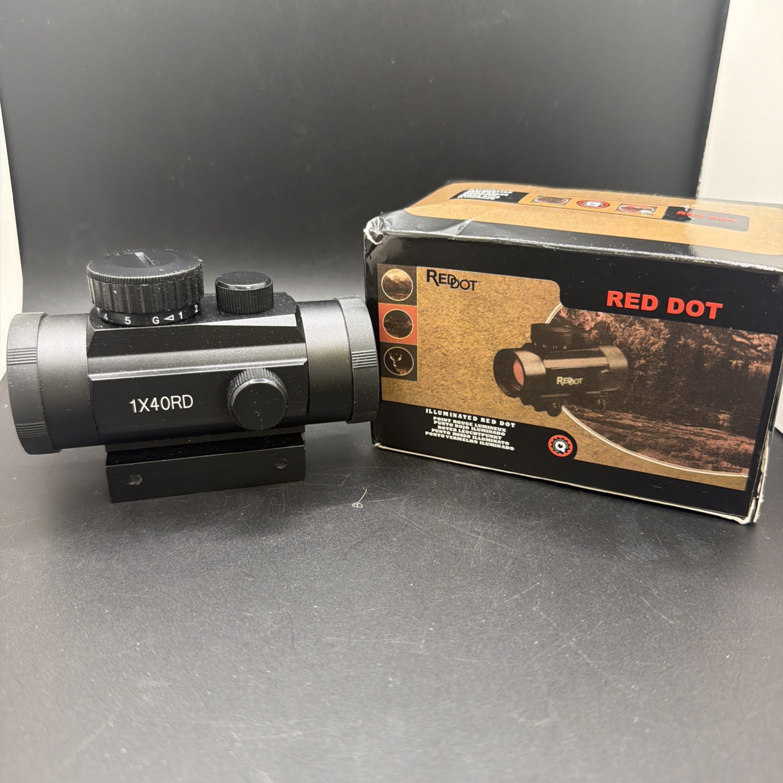 Illuminated Red Dot Sight – New in Box – Adjustable Brightness – Never Used 1X30