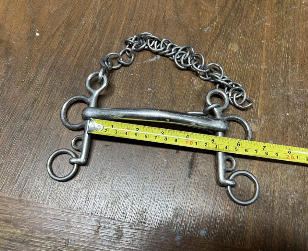 Straight bar Pelham bit 5” Stainless Steel