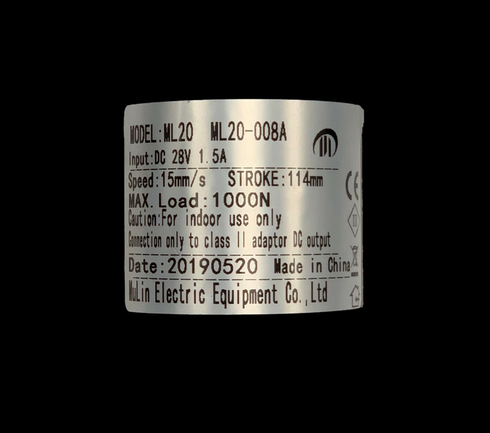 Mulin Electric Motor Actuator - ML20-008 Power Recliner Motor