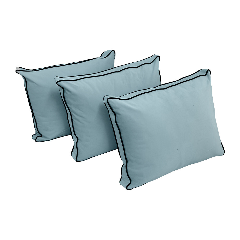 Model V3 TwinXL Velvet Contrast Indoor Daybed Mattress Pillow Complete Set AD355