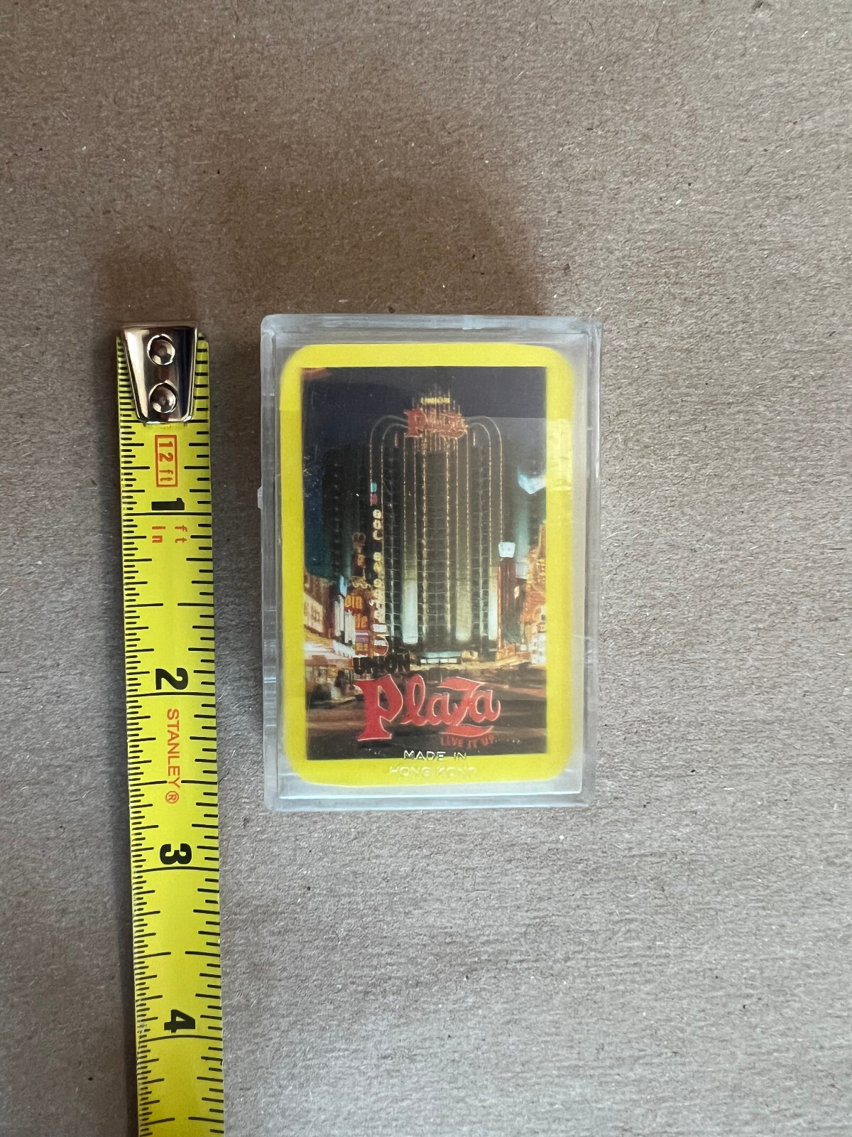 Plaza Hotel Las Vegas miniature playing cards souvenier, vintage, NEW