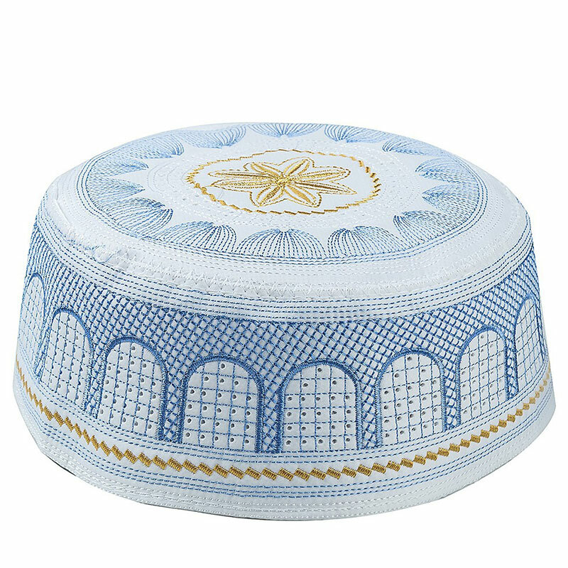 Men Skull Cap Muslim Islamic Prayer Hat Kufi Head Wear Ramadan Praying Scarf New