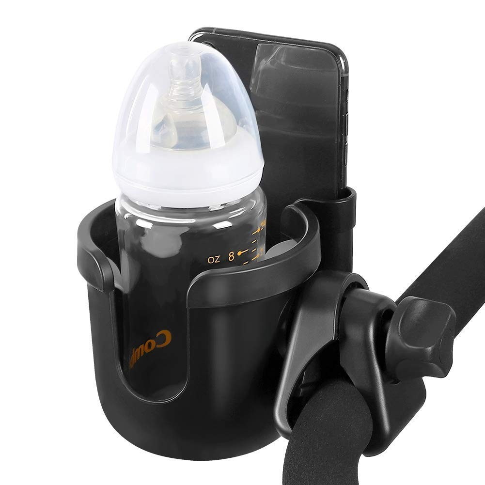 2-in-1 Stroller Bottle Holder Drink Holder Cup Holder Phone Holder