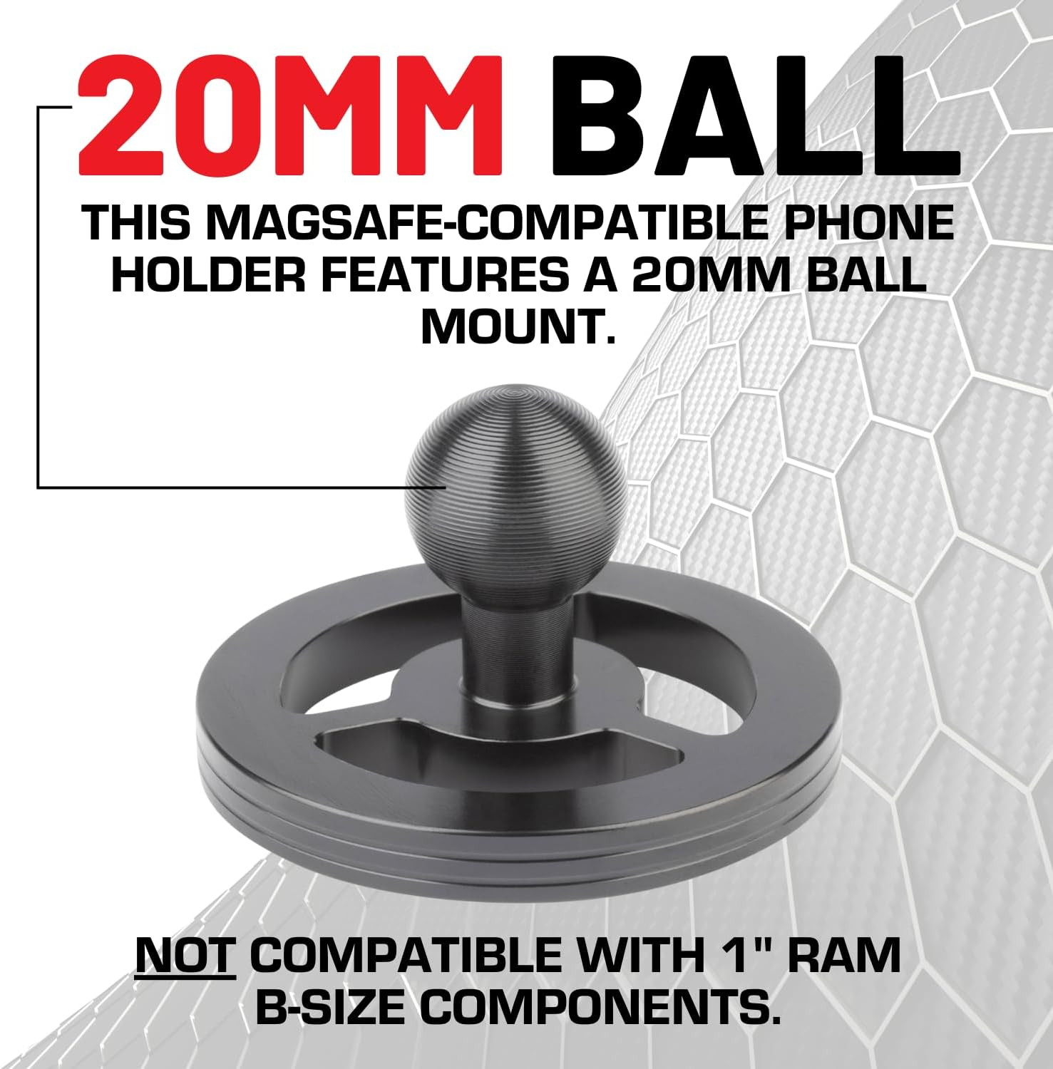 Bulletpoint Dash Mount Magnetic Cell Phone Holder Compatible with Magsafe Iphone
