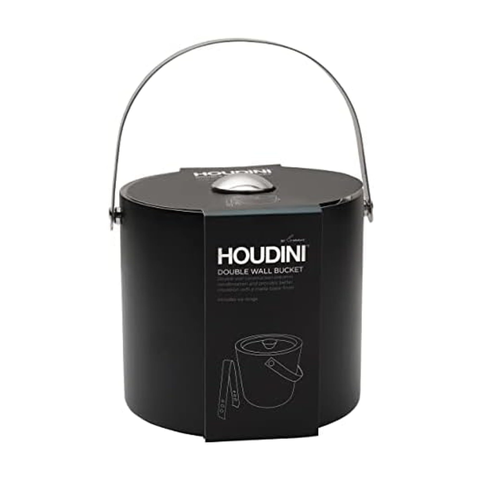 Matte Black Double Wall Stainless Steel Ice Bucket Party Bar Accessories