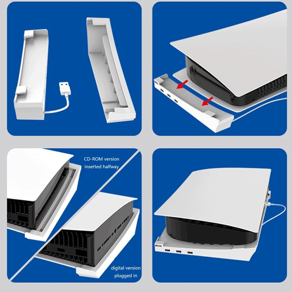 ABS Game Host Rack Storage Horizontal Bracket Stand For PS5 Digital Console