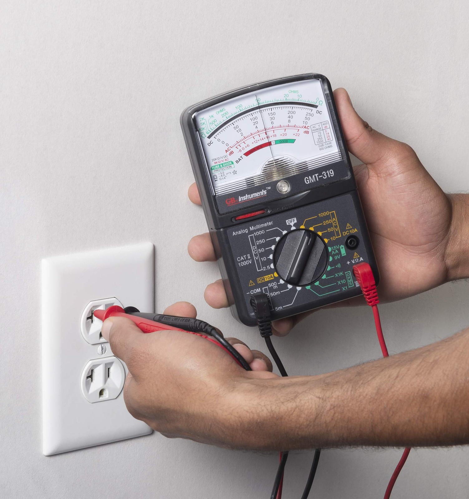 Gardner Bender GMT-319 Multimeter Tester, RJ-45 & RJ-11, 7 Function / 19 Range