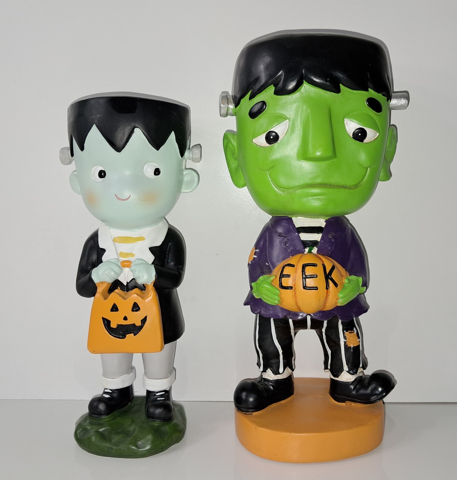Frankensteins Monster Figurines 2 Halloween Decorations Cynthia Rowley See Pics