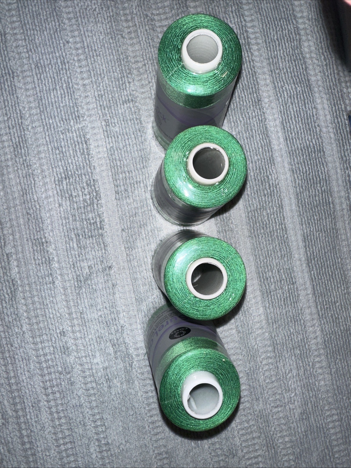 Coats Surelock 4 Spools Green Polyester Thread, Multi-purpose, 3000 Yds 0756