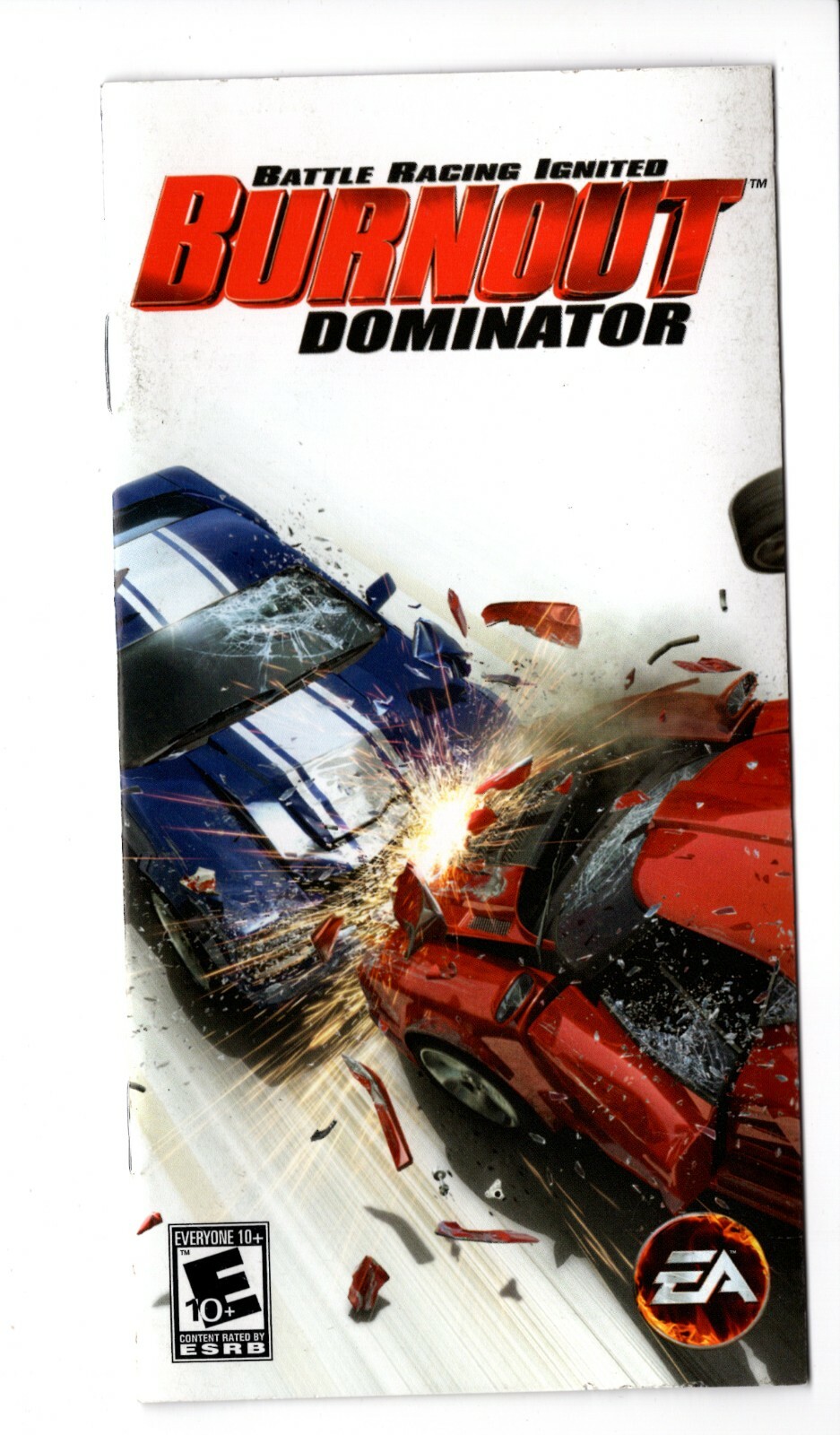 Battle Racing Ignited Bunrout Dominator PSP MANUAL ONLY Insert Booklet Authentic