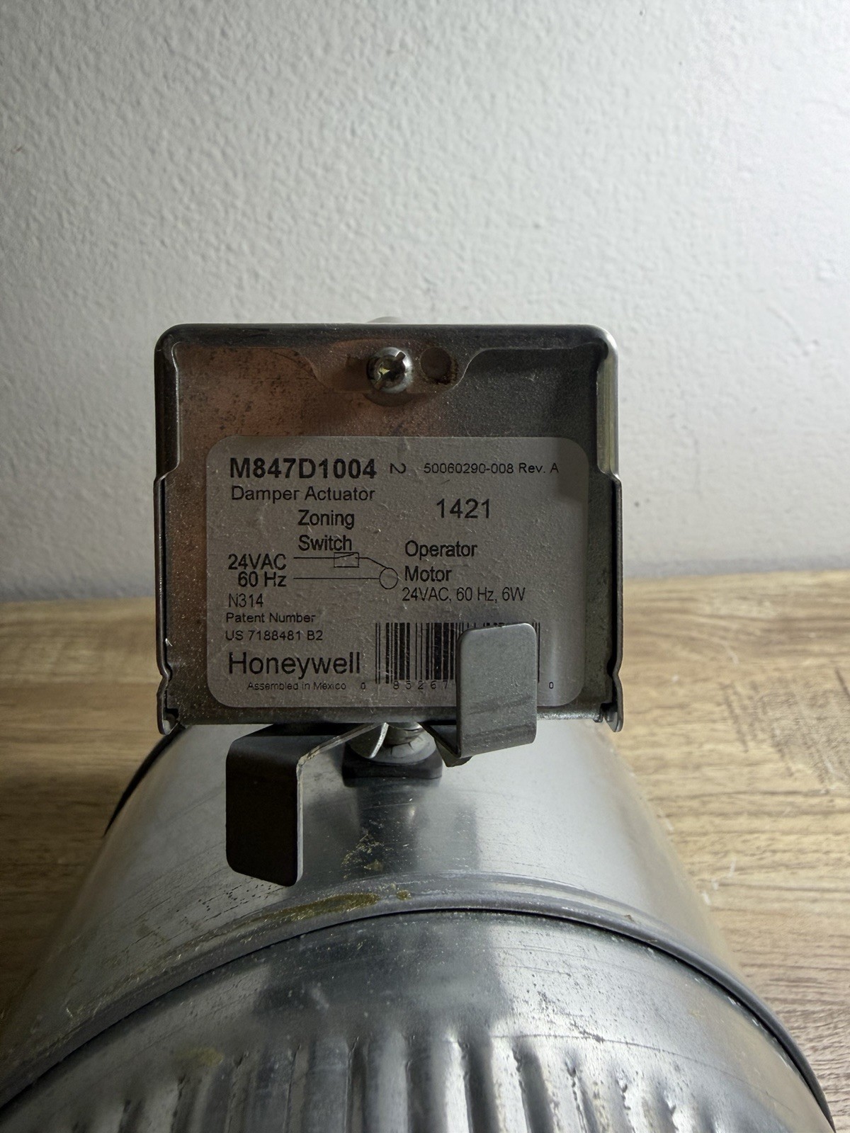 Honeywell M847D1004 Damper Operator Motor Actuator Zone Control W/ Damper