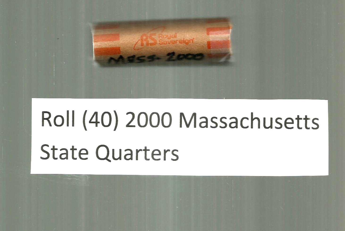 Roll (40) of 2000 Massachusetts State Quarters from Circulation