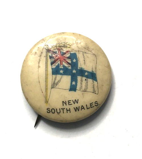 VTG Sweet Caporal Cigarettes Pinback-New South Wales (Australis) Flag