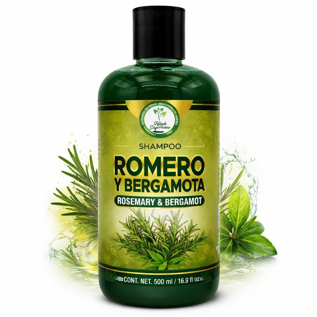 Romero, Sábila & Bergamota Shampoo (Rosemary, Aloe Vera & Bergamot) – 16.9 fl oz