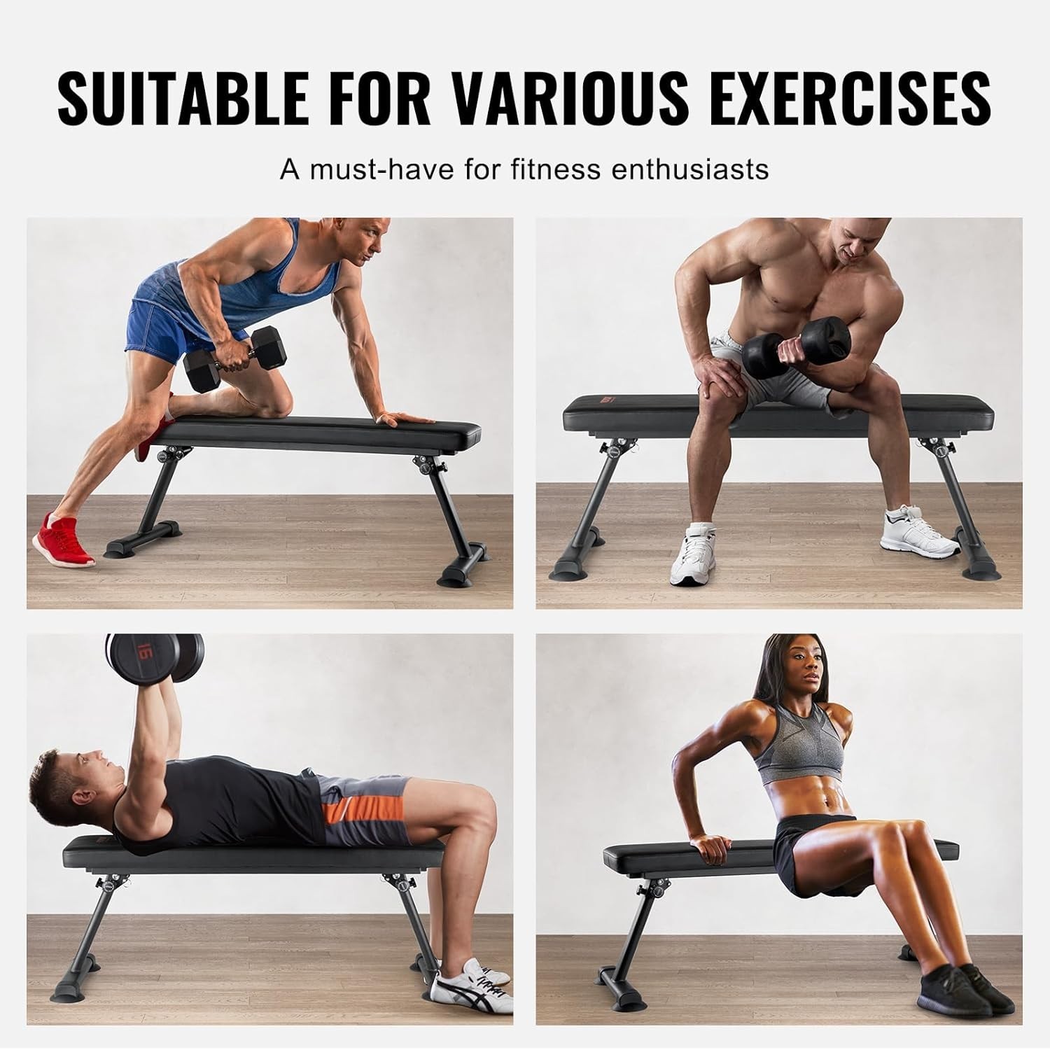 Sit Up Bench, Decline Ab Bench with Reverse Crunch Handle, Adjustable Height ...