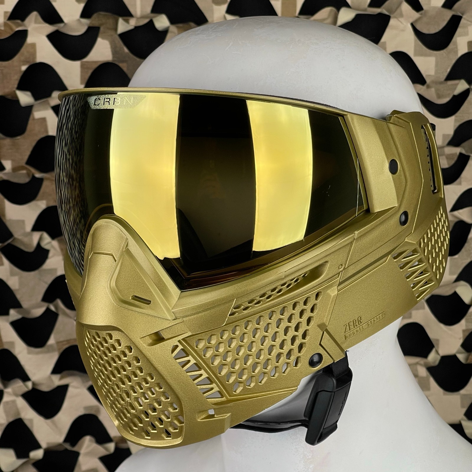 NEW Carbon CRBN Zero GRX Paintball Mask (Less Coverage) - ELMT Gold