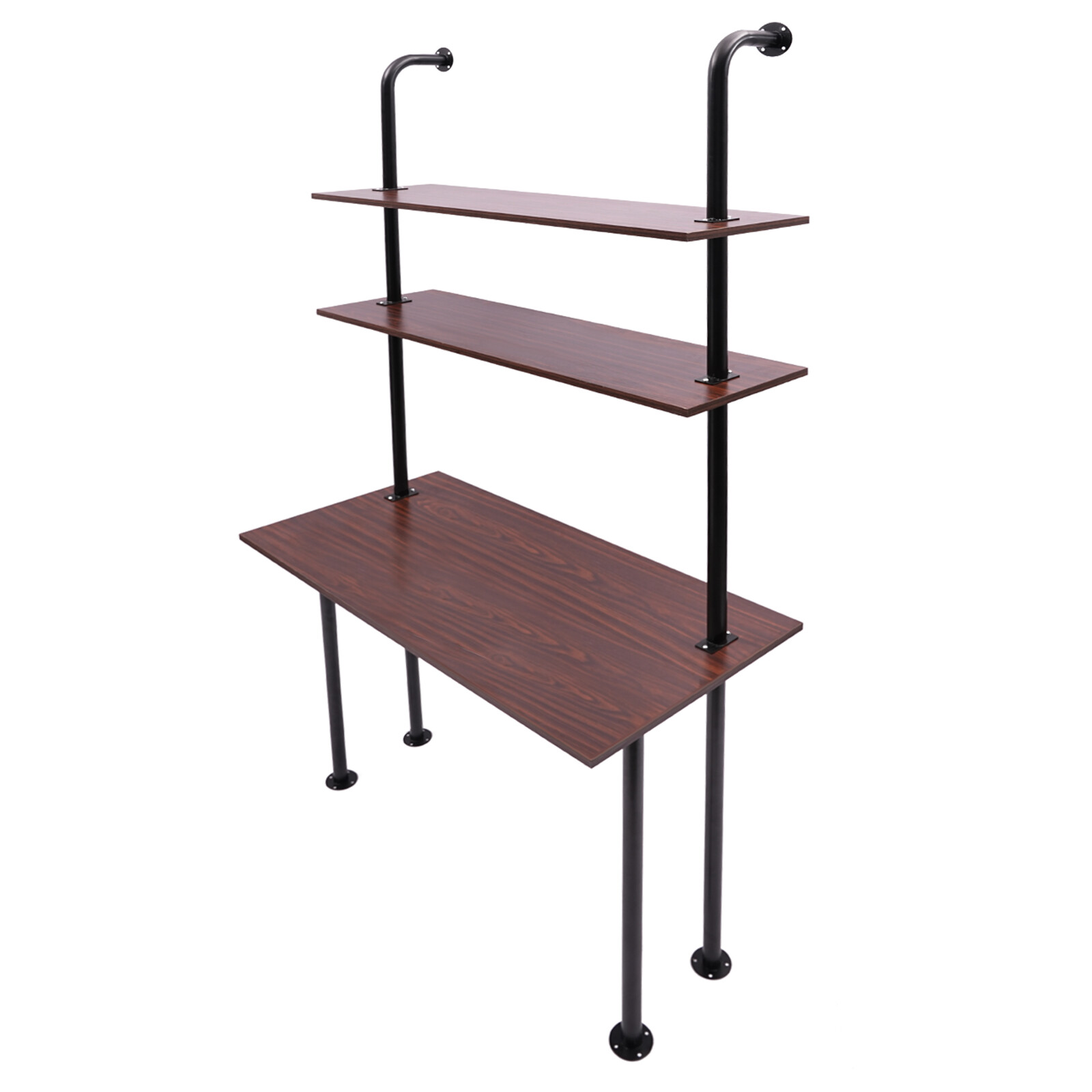 Metal Bracket Desk Wall Mounted Space-saving Computer Table Load-bearing Office