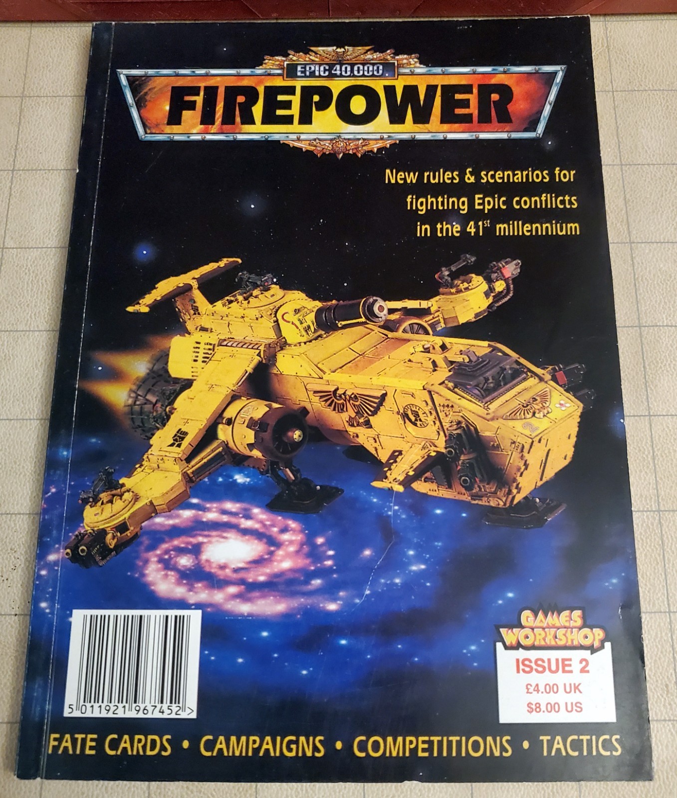 Warhammer Epic 40,000 Firepower Issue #2 Magazine Softcover Fate Cards Complete