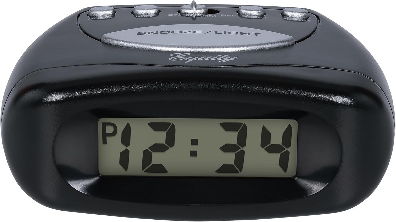 Equity 31003 LCD Snooze Alarm Clock Black