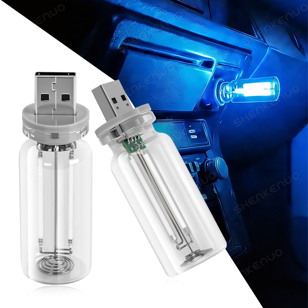 2 PCS USB Night Light,Touch Dimmable Car Interior Ambient Lights, Portable Mini