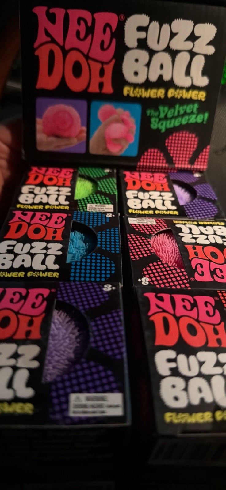 Needoh Fuzz Ball Pack 6 Pack Schylling Fast Shipping