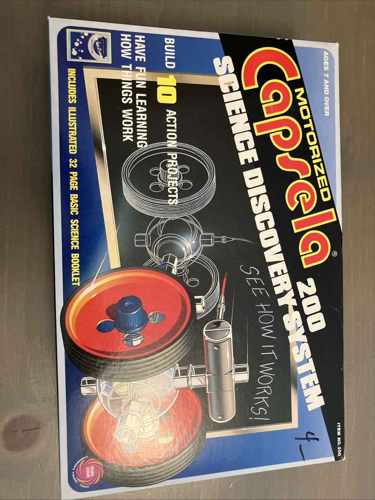Capsela 200 Motorized Science Discovery System 1990 Starter Set Boxed