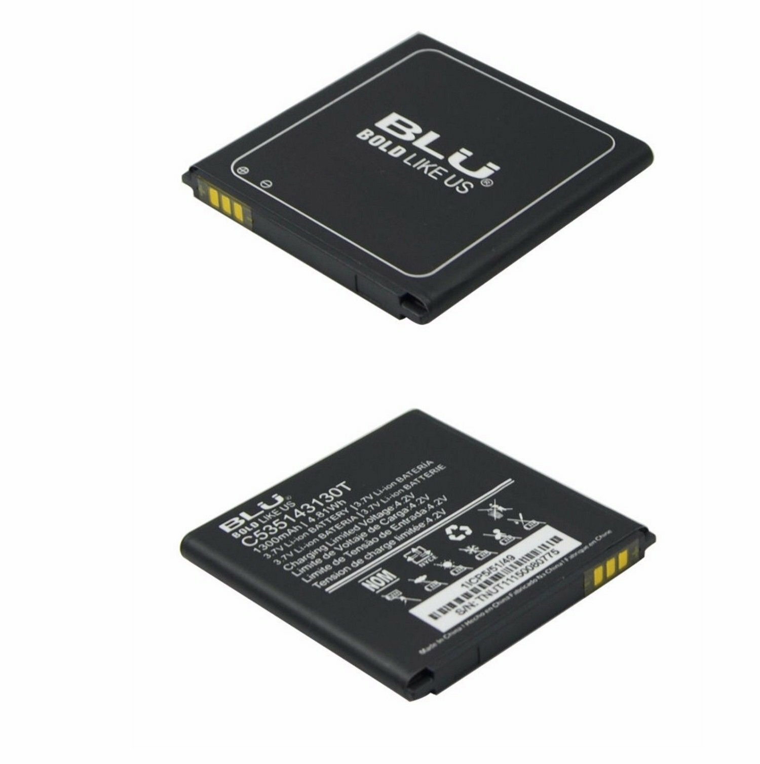BLU Original OEM Battery C535143130T 1300mAh 4.81wh for Advance 4.0L A010u A010L