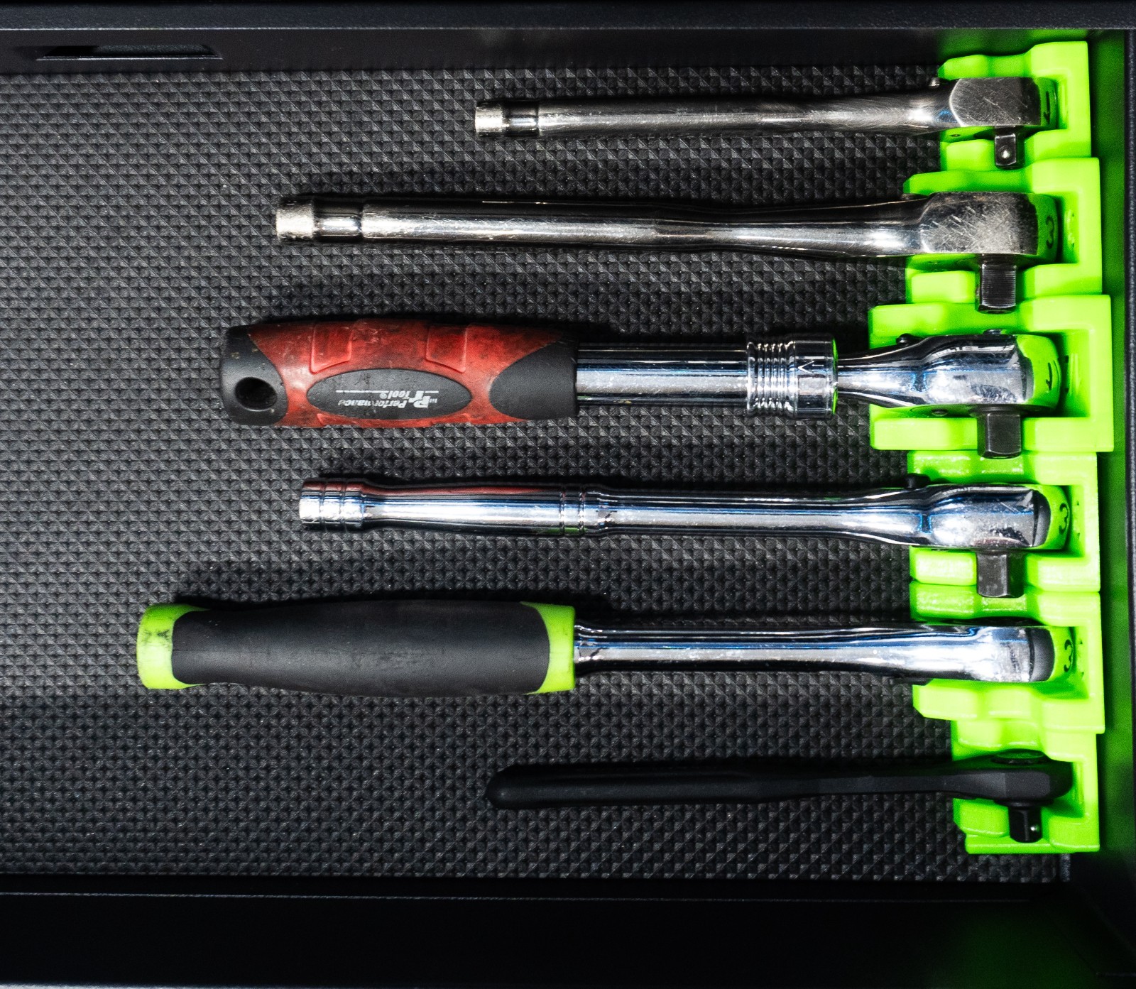 Ratchet Organizer for Toolbox (1/4, 3/8, 1/2) Modular and Magnetic