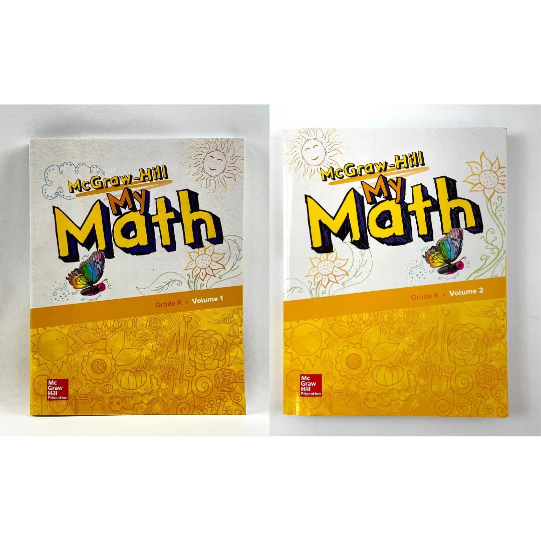 McGraw-Hill My Math Book Grade K Volume 1 and 2 Student Edition Set of 2