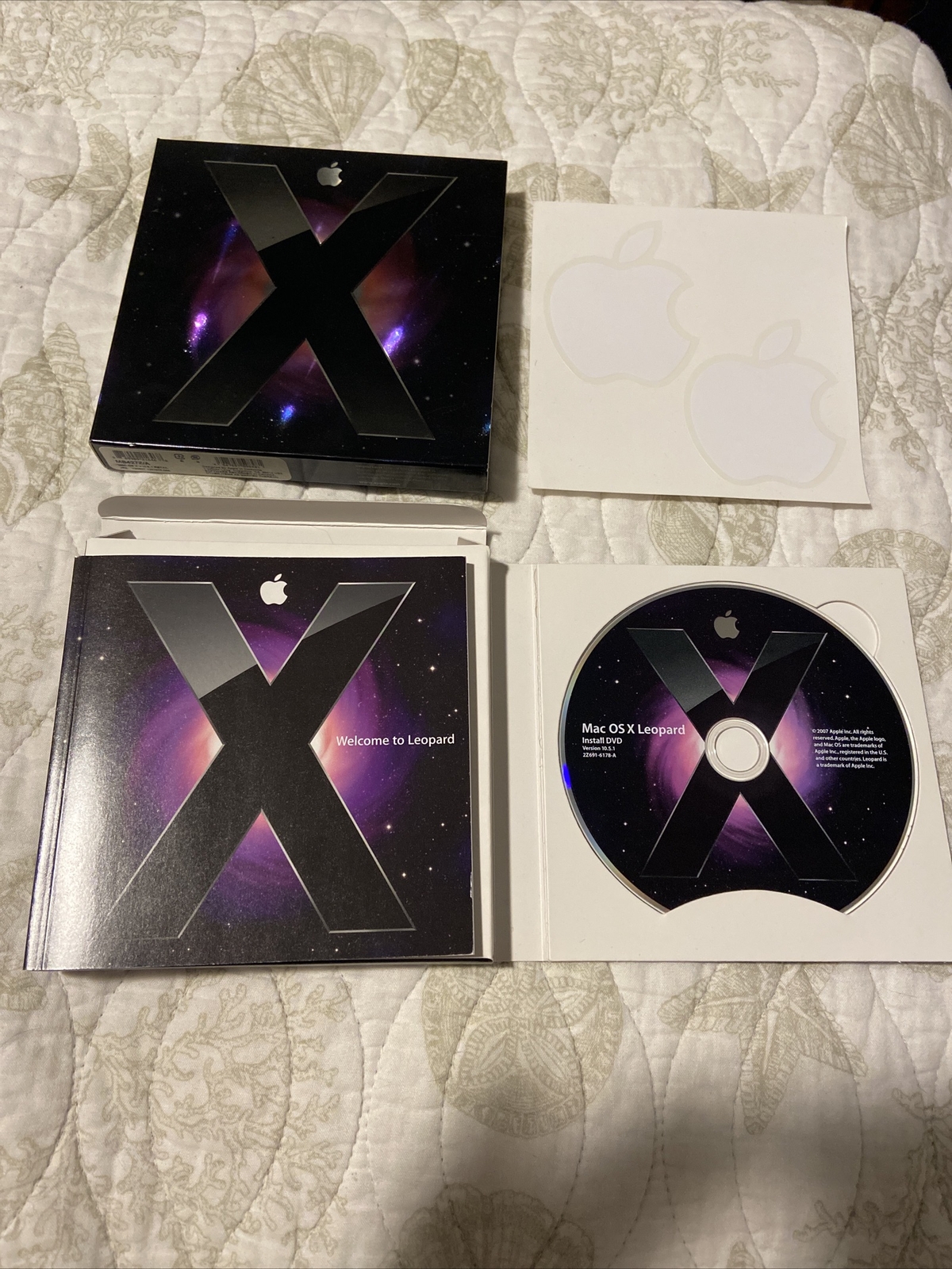 Mac OS X Leopard v10.5.1 Retail Version Install DVD MB427X/A Original