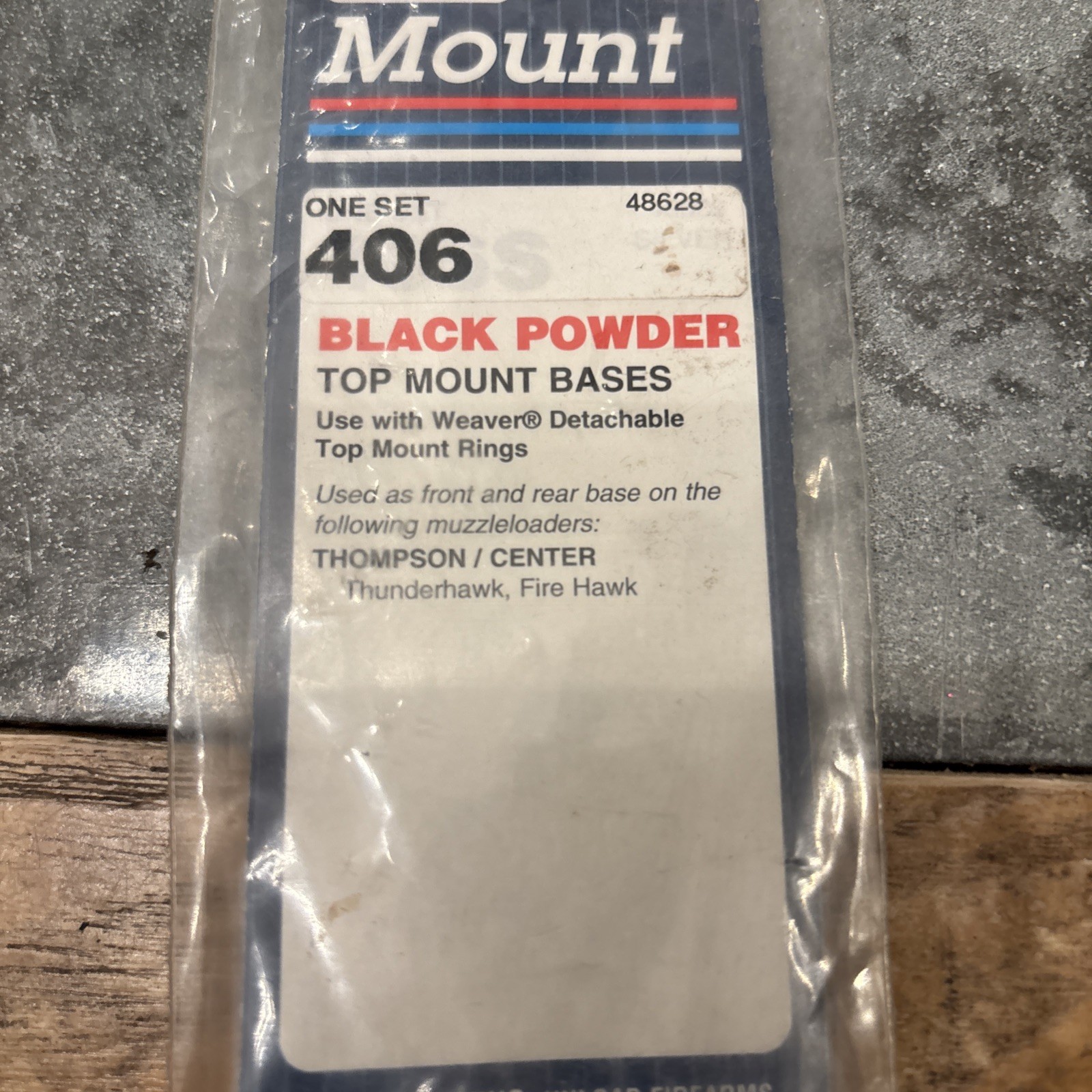 Weaver scope Mount for Thompson Center Thunderhawk, Firehawk - #406- GLOSS