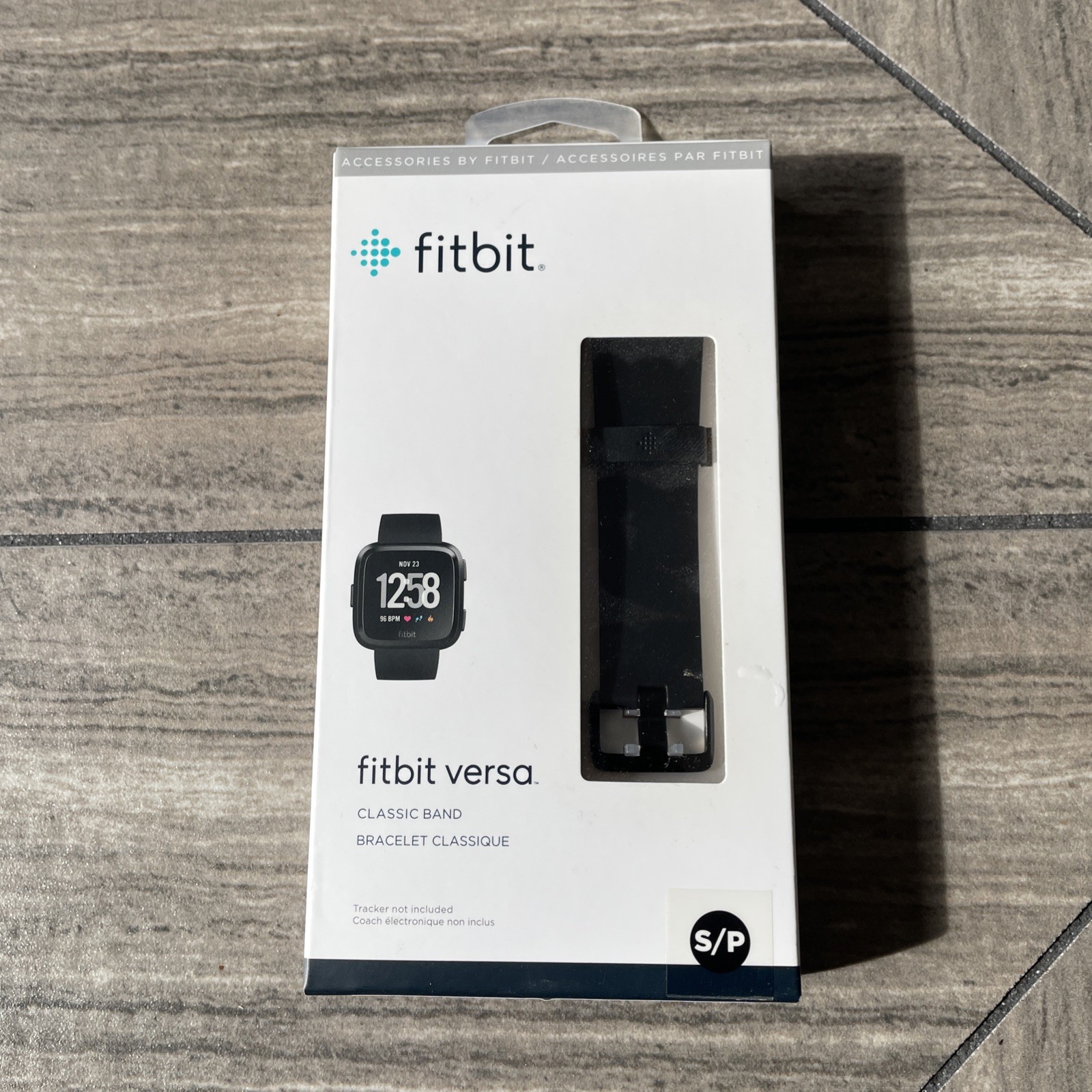 Fitbit Versa Black Classic Replacement Band Size S/P ~ New in Box