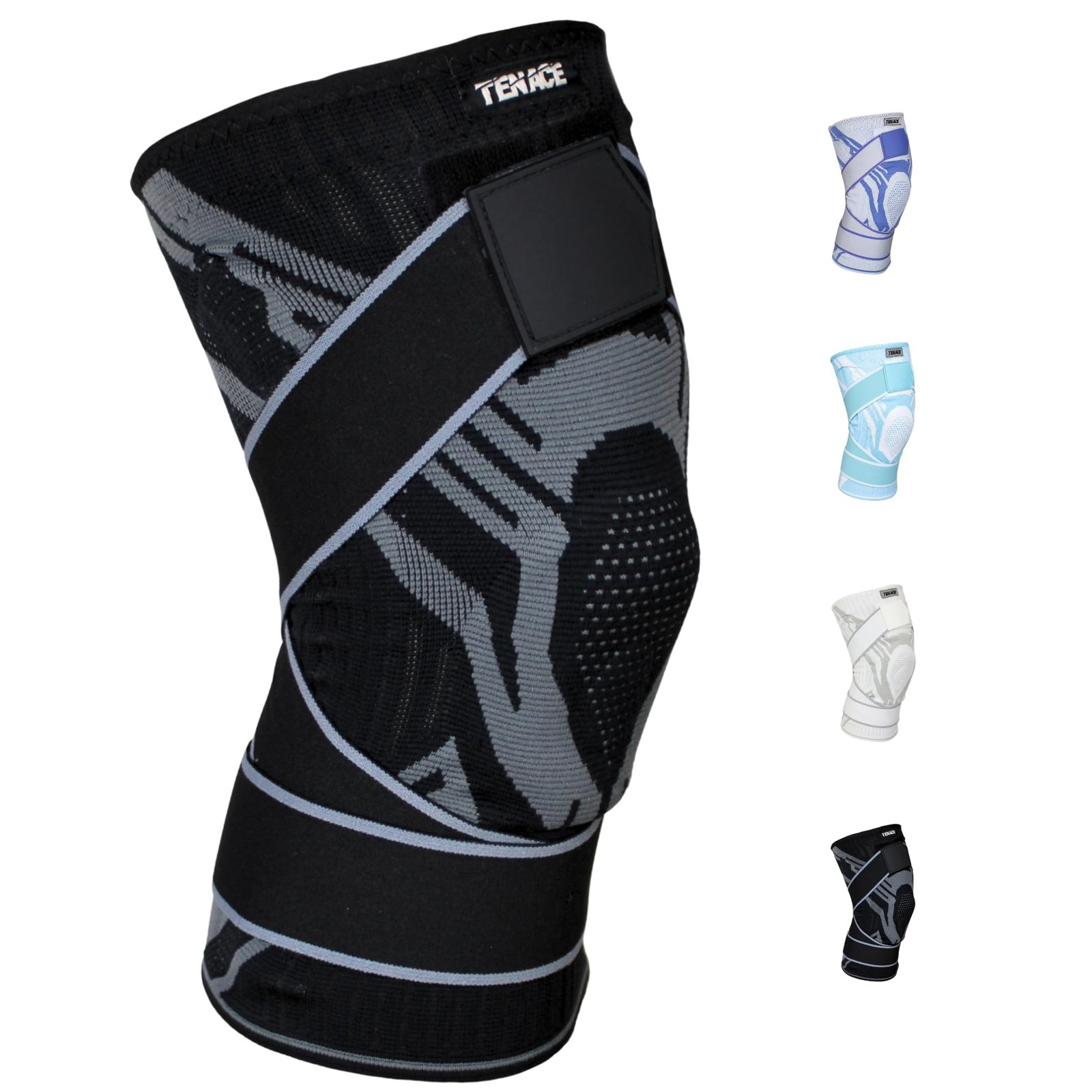 BJJ Knee Brace Grappling - Compression Knee Pad for Jiu Jitsu, MMA, Muay Thai...