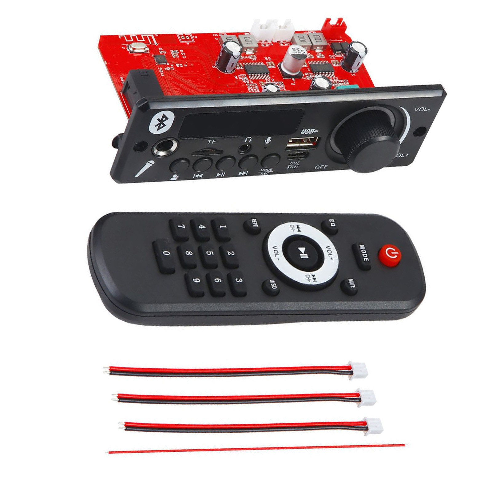 MP3 Decoder 160W Audio Amplifier Bluetooth 5.0 DC12V Multi-scenario Applications