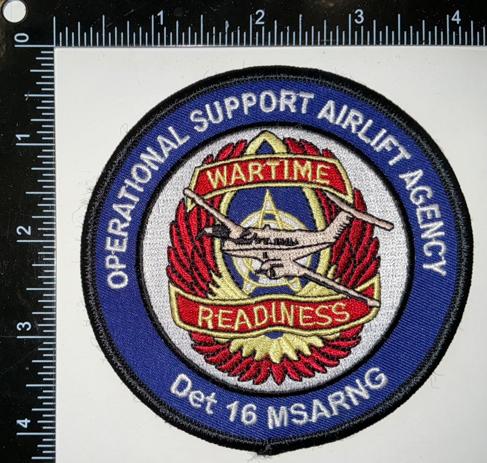 US Army Operational Support Airlift Agency Det 16 MS National Guard Patch