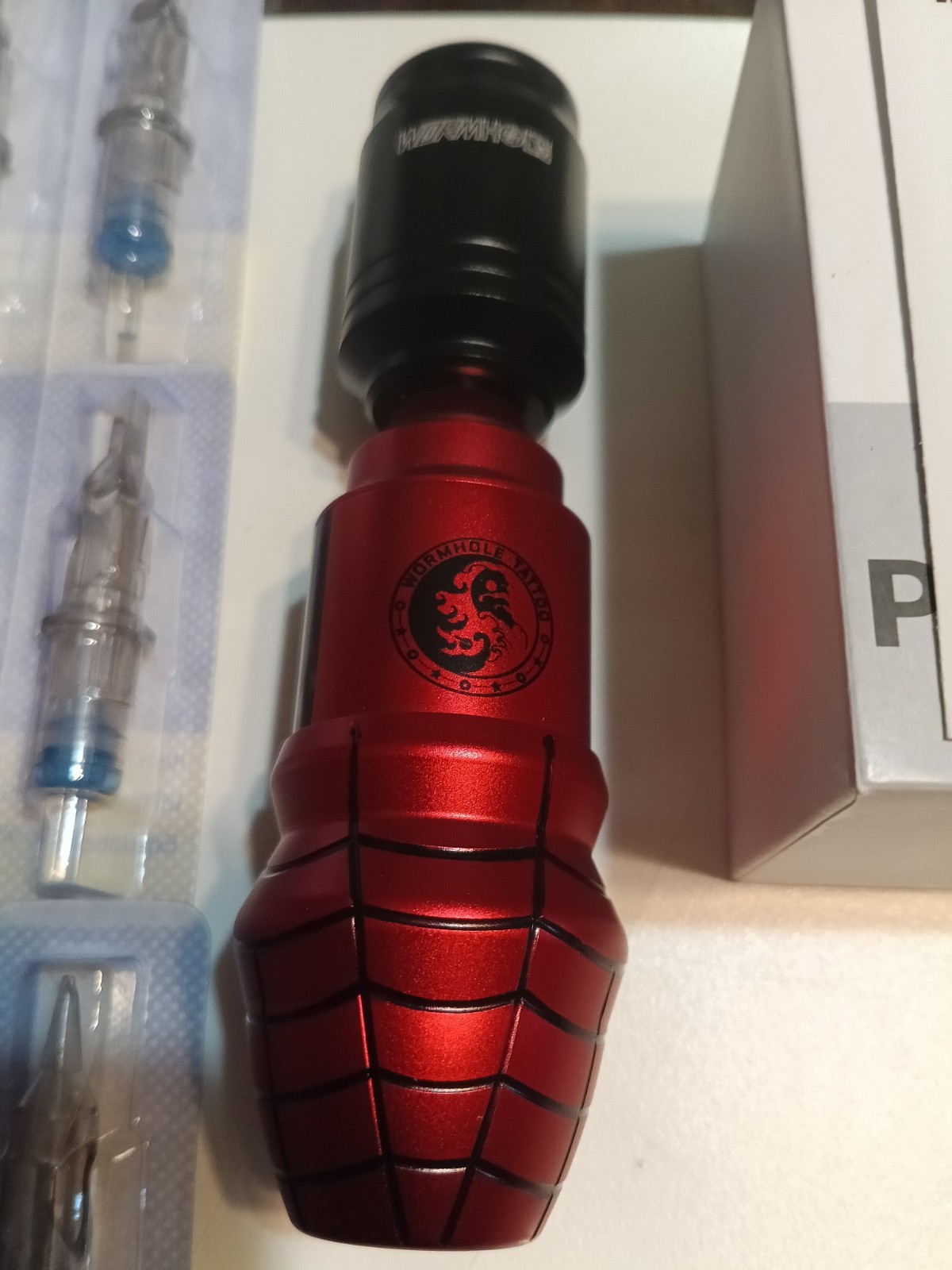 Wormhole Rotary Motor Tattoo Pen Machine Cartridge Needles Quietly New