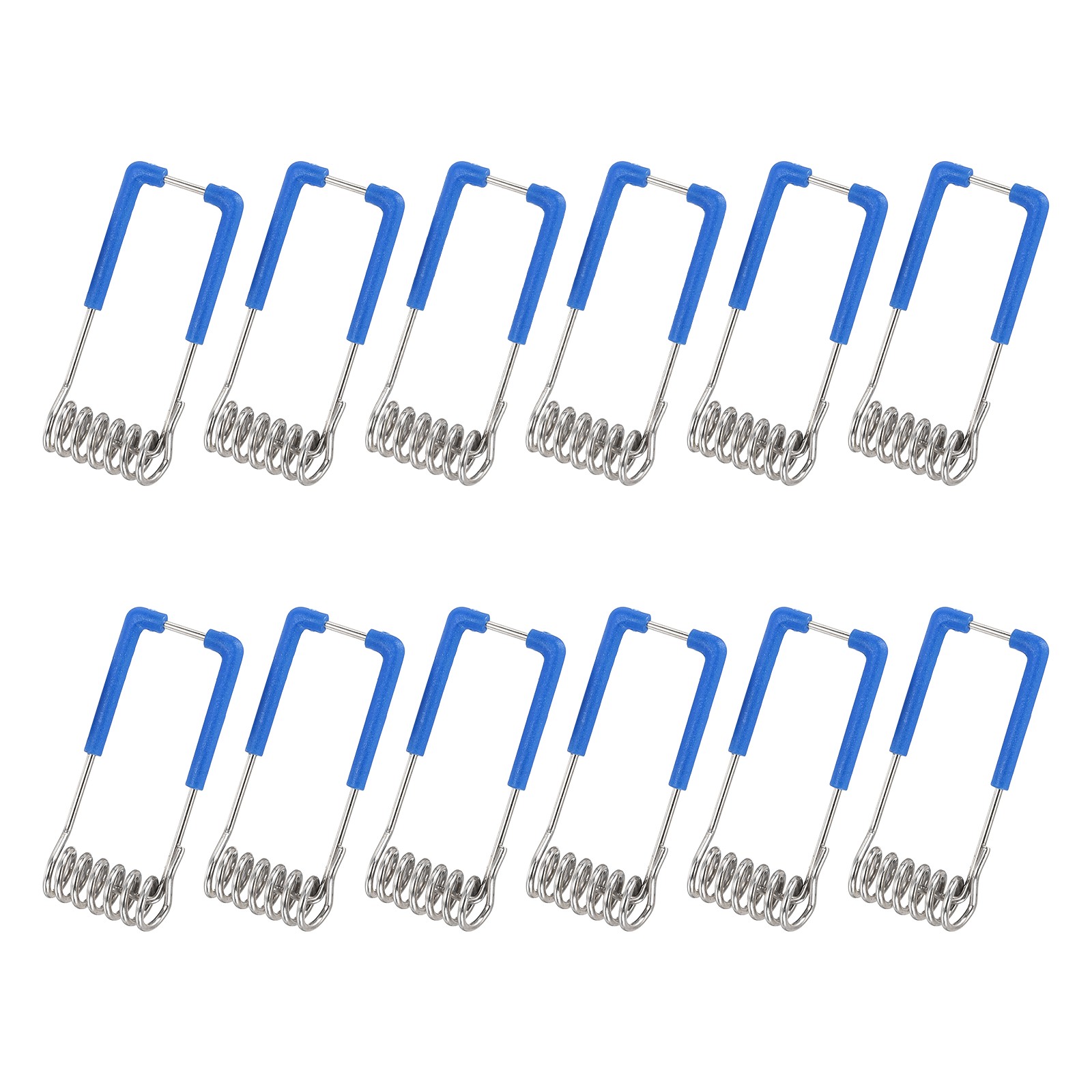 12pcs Downlight Spring Clips, 40x16mm Recessed Light Secure Clip, Silver/Blue