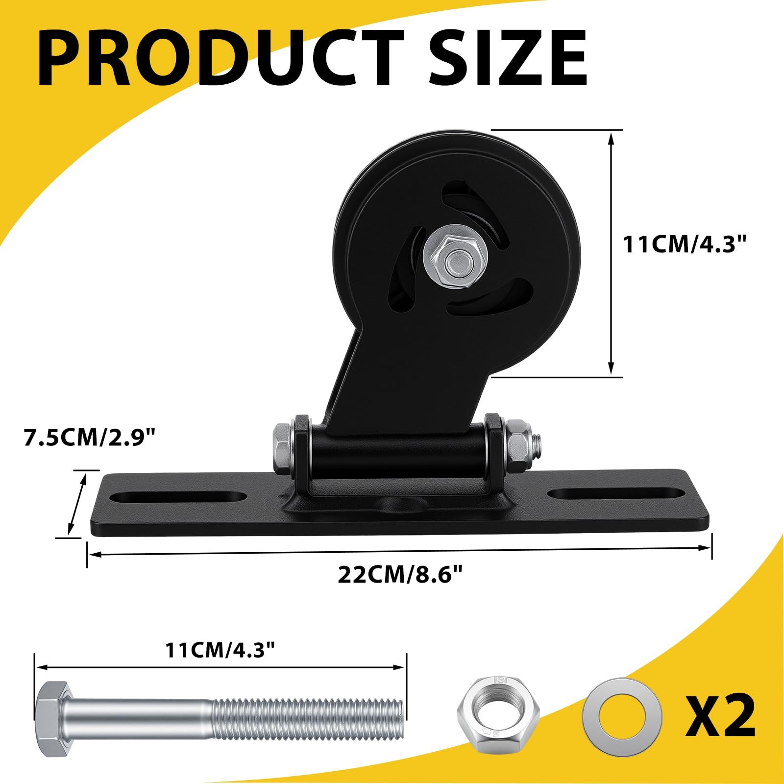 2 Pack Cable Pulley System for Squat Racks Power Rack Pulley Attachment Fits ...