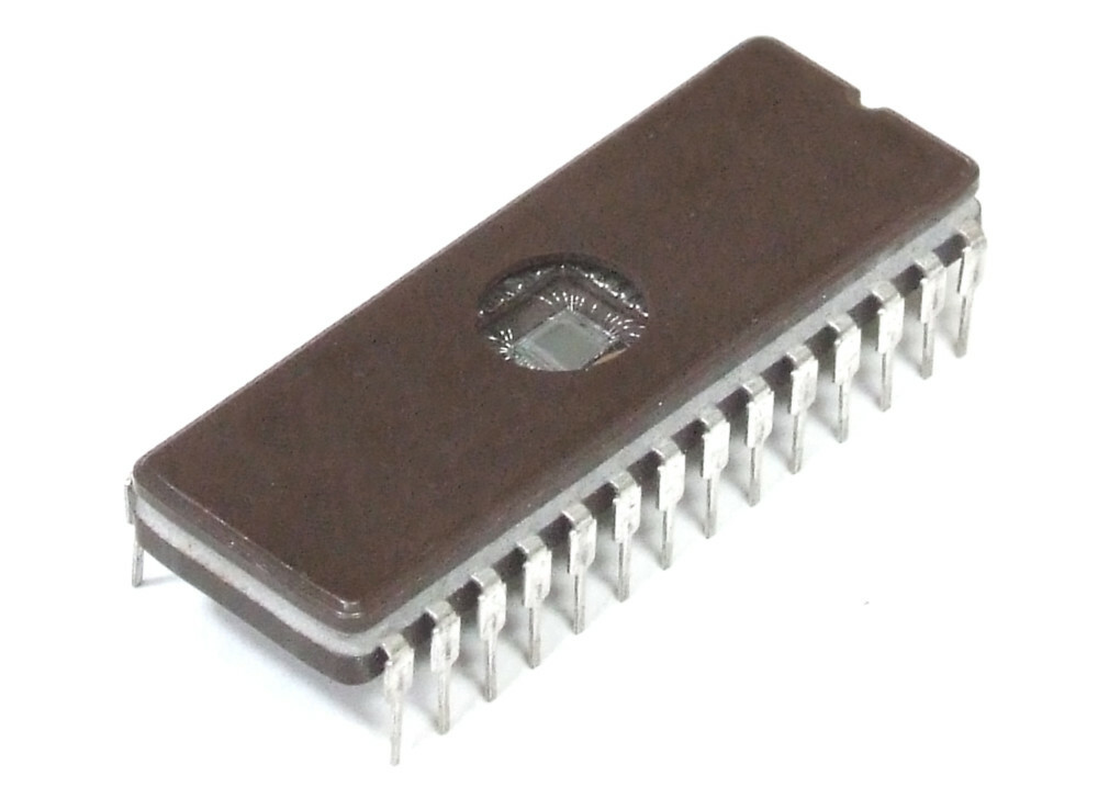 Ti Tms27c128jl 16kx8-Bit 128k Uv-Eprom Memory Ceramic Ic Dip-28-Pin 250ns 13v