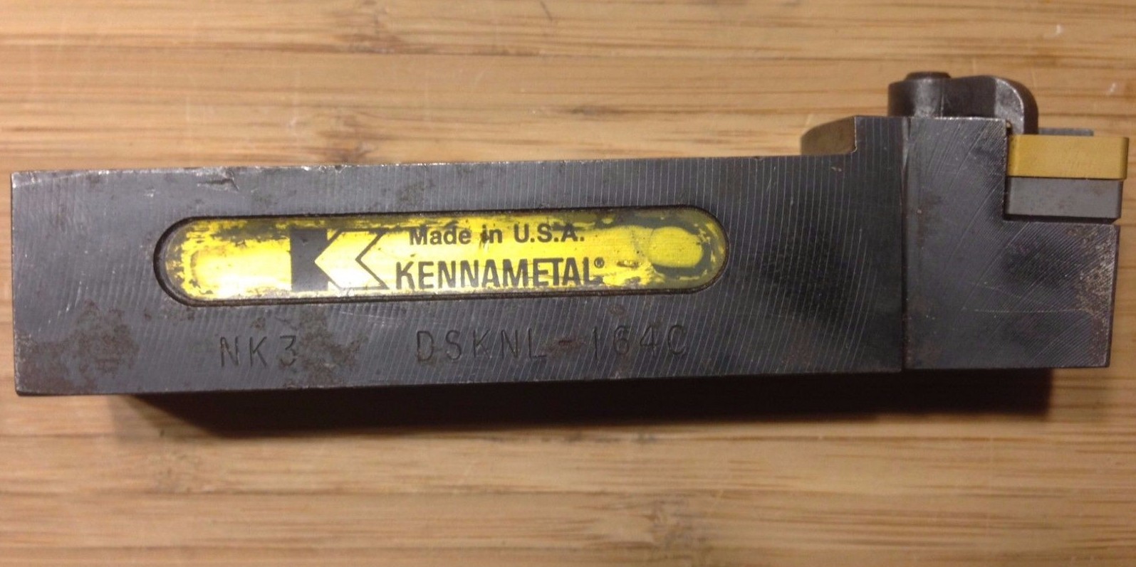Kennametal Toolholder DSKNL-164C 1" SQ SH 5"OAL (modified) LH w/New Insert