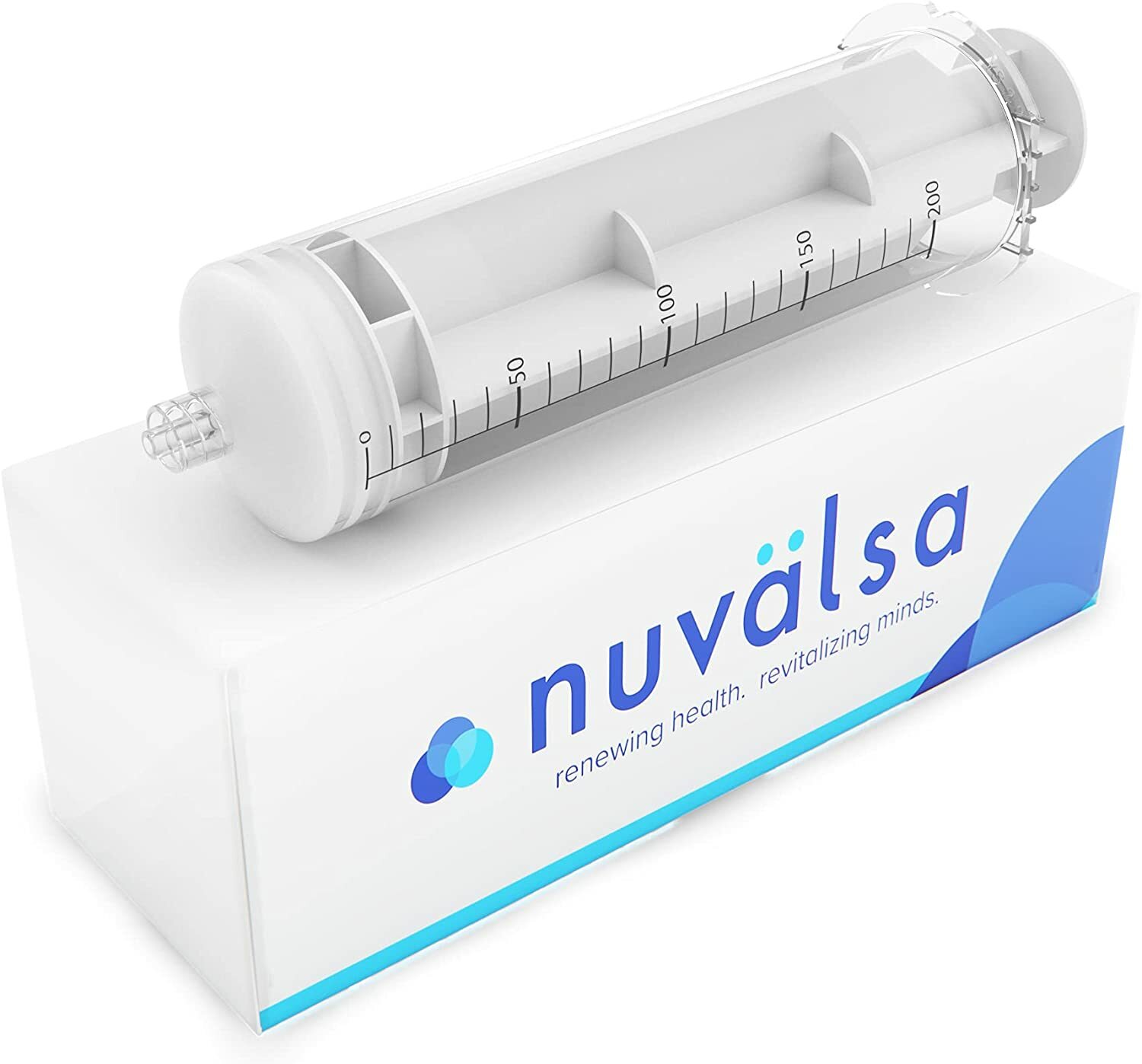 Nuvälsa 200mL Ozone Syringe for Ozone Therapy - Male Luer Lock & Ozone Resistant