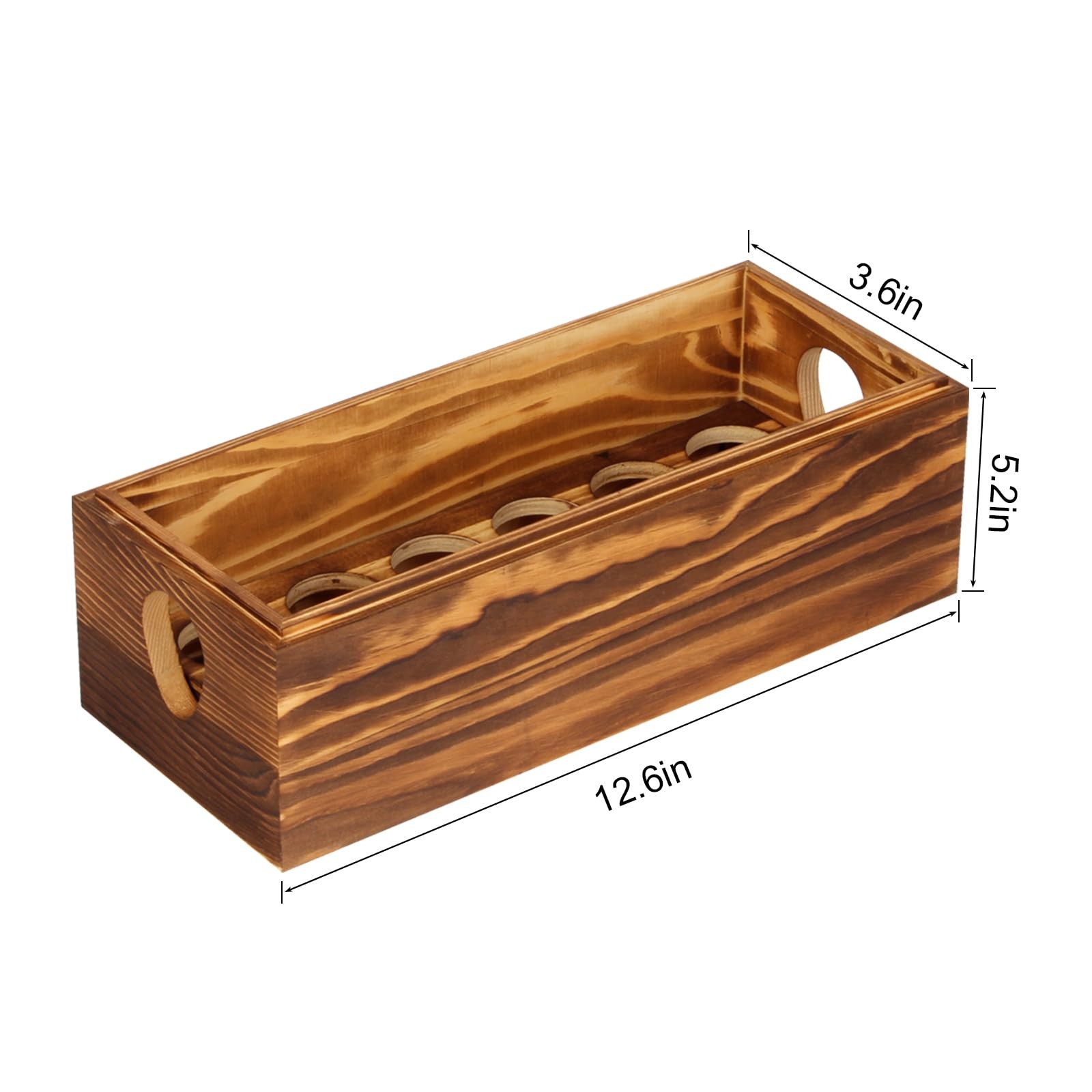 2 PCS Wooden Crate Stackable Holder Fits 24 Fresh Eggs Countertop Display