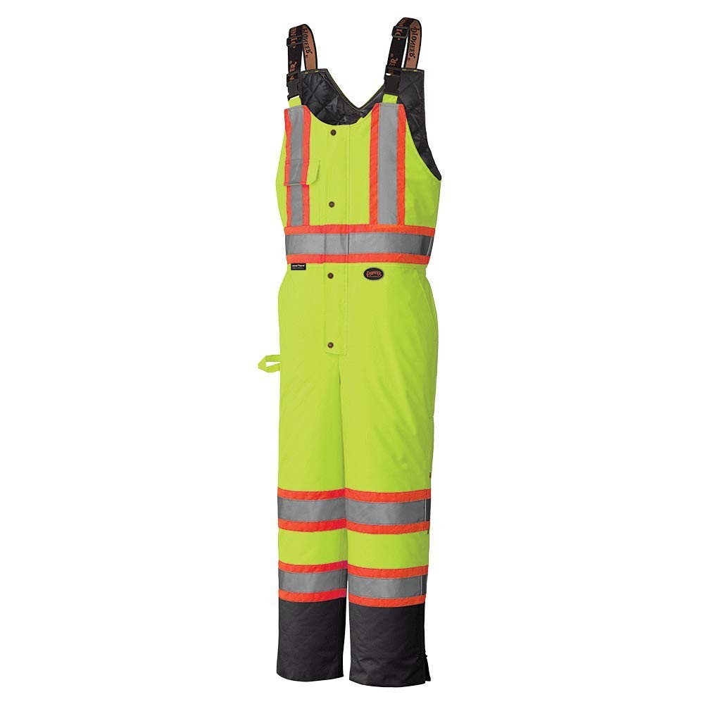 Pioneer Hi Vis Waterproof Windproof Bib Pant Yellow V1120661U-3XL Safety Gear