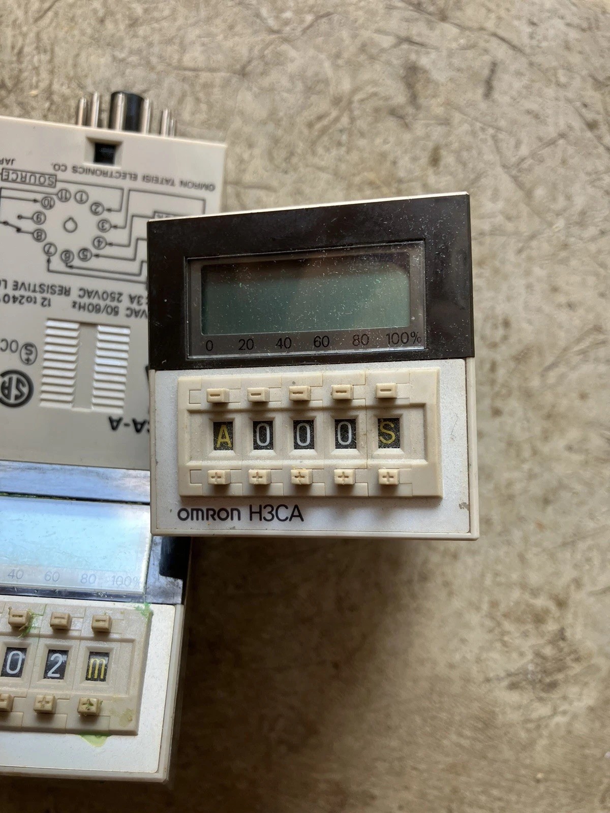 Lot Of 9 Untested Omron H3CA-A Digital Timer Relays 11 pin
