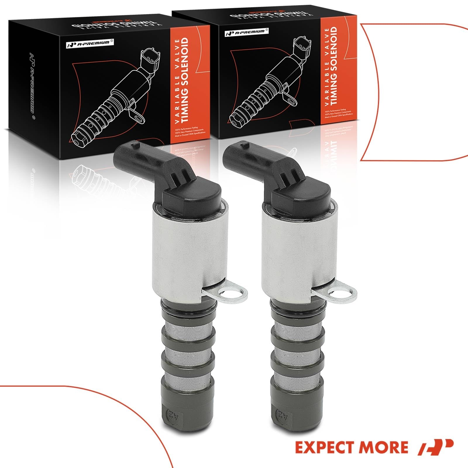 A-Premium 2-PC Engine Variable Valve Timing (VVT) Solenoid Compatible with Audi