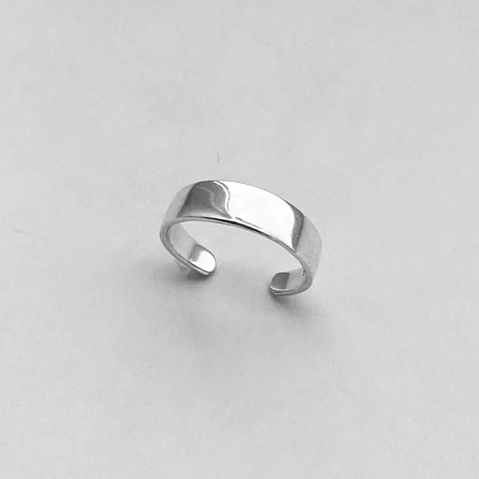 New Year Gift For Women's Adjustable Toe Ring Solid Metal 925 Sterling Silver
